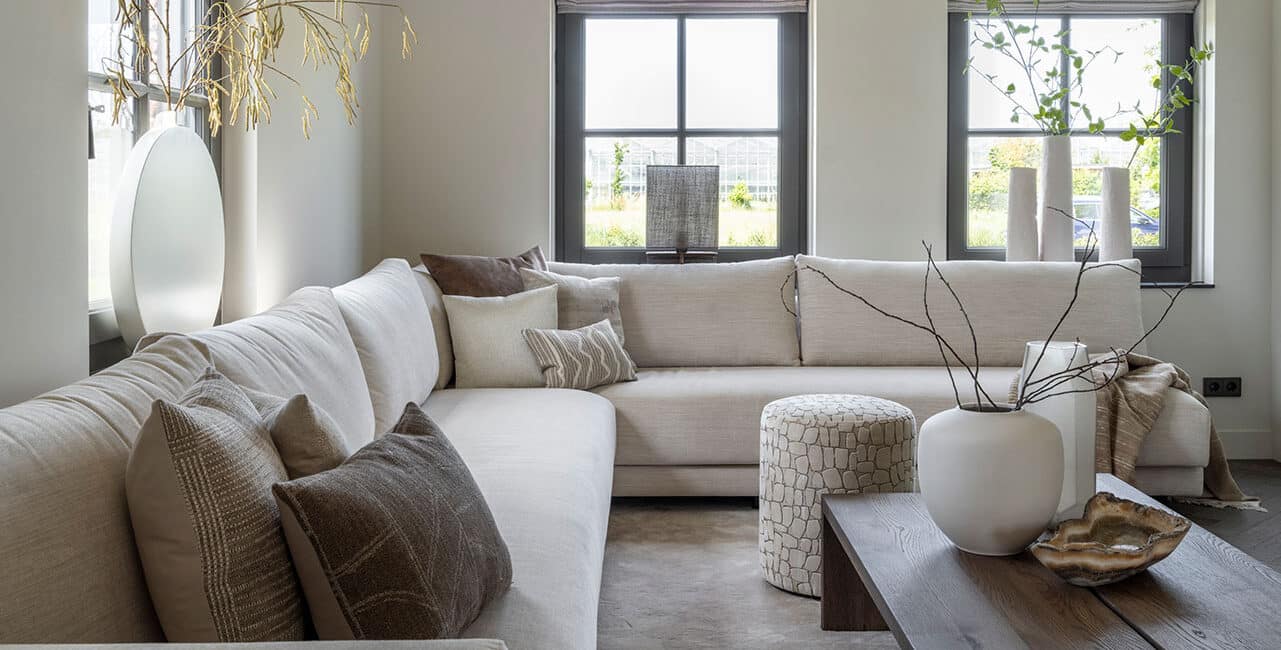 Bank Bob voor een woonkamer welke op maat samen te stellen is