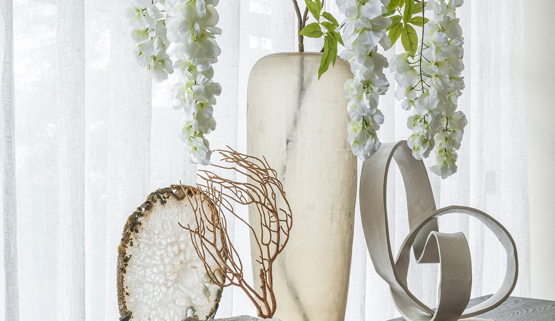 Accessoiresset in de woonkamer