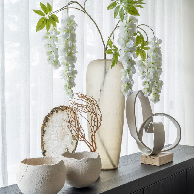 Accessoiresset in de woonkamer