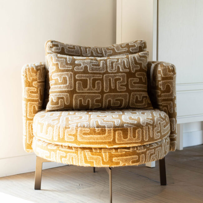 Fauteuil Xavi met grafische print