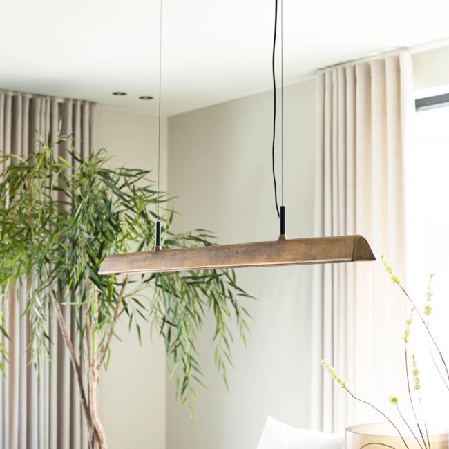 Hanglamp brons antiek