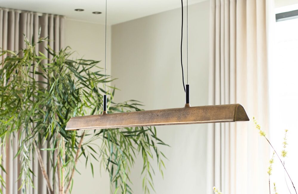 Hanglamp brons antiek