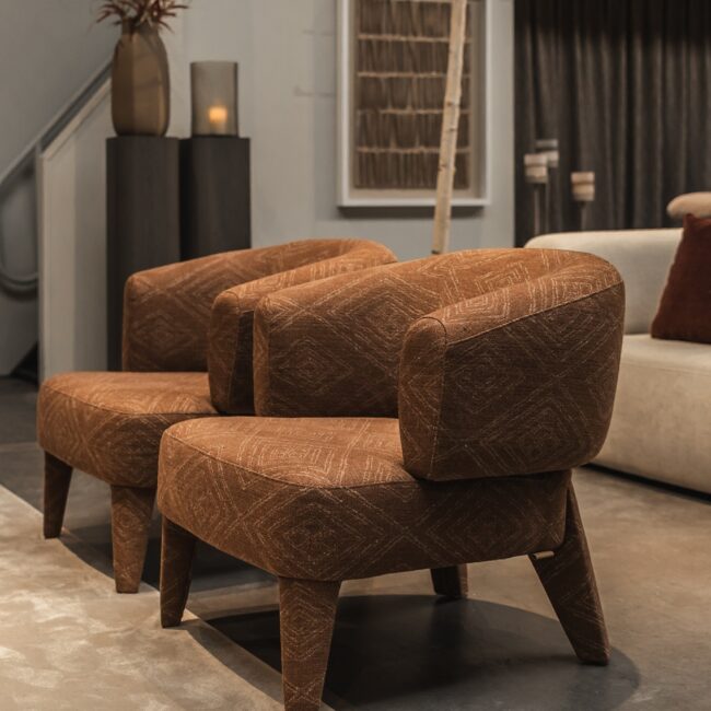 Fauteuil Dego volledig gestoffeerd