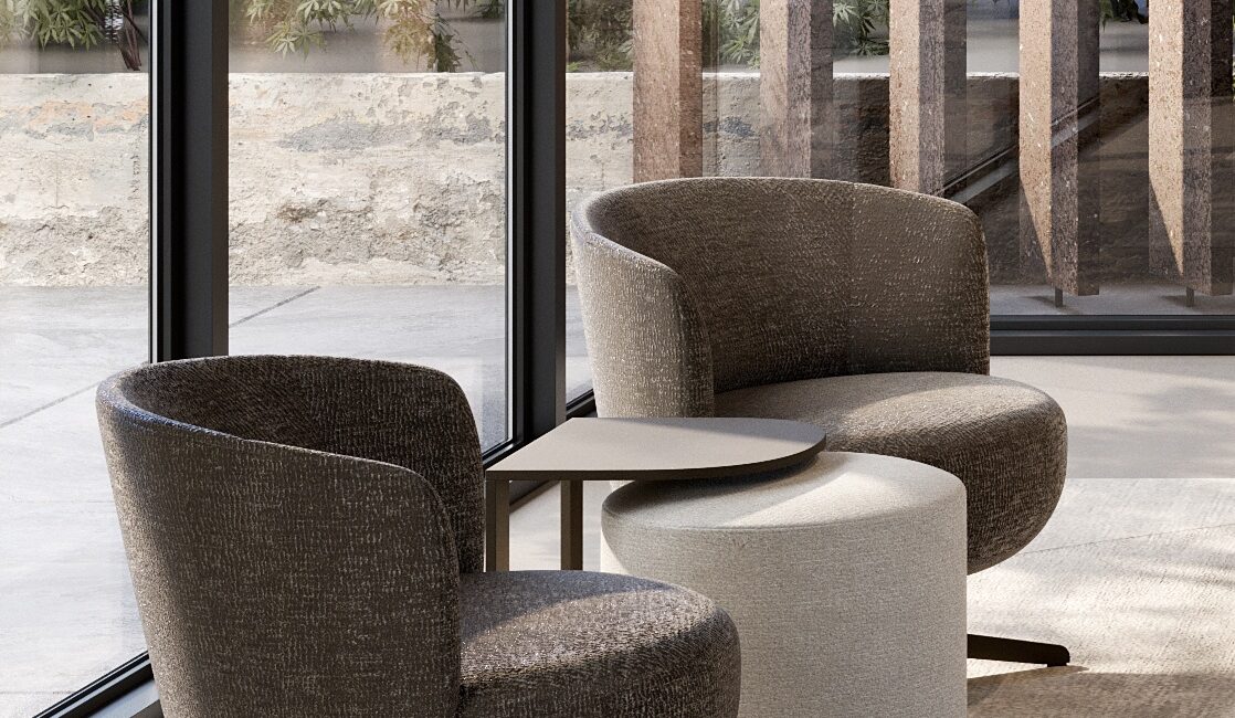 Ronde fauteuil Messina