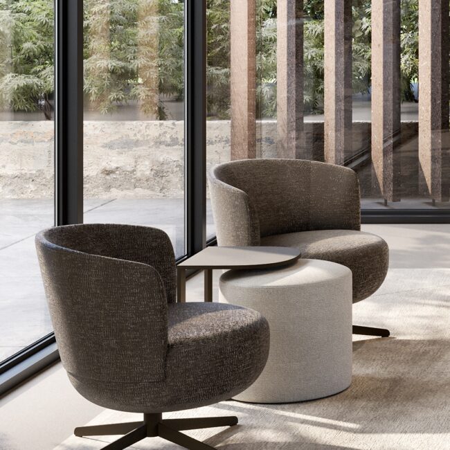 Ronde fauteuil Messina